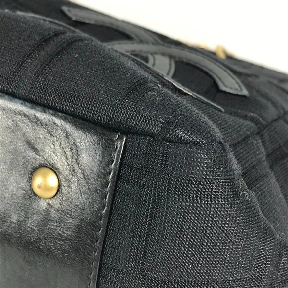 CHANEL CC CC Mark chocolate bar Tote Bag Shoulder Double Chain Bag Shoulder Bag - Picture 9 of 15